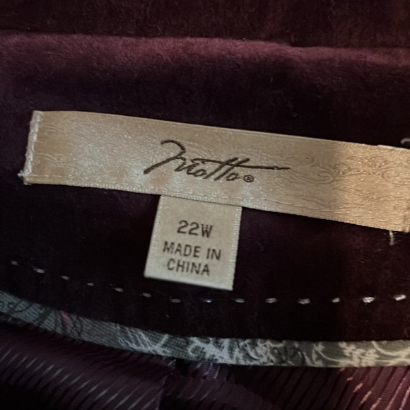 Purple velvet like jacket - Picture 2 of 5